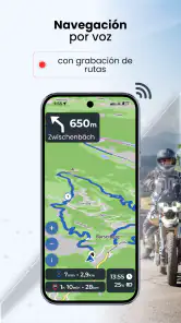 Kurviger navigation moto screenshot