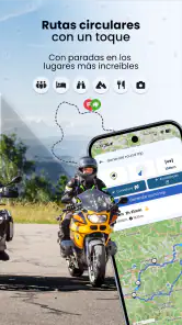 Kurviger navigation moto screenshot