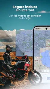 Kurviger navigation moto screenshot
