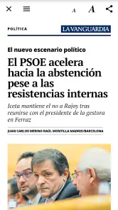 LA VANGUARDIA EDICIÓN IMPRESA screenshot