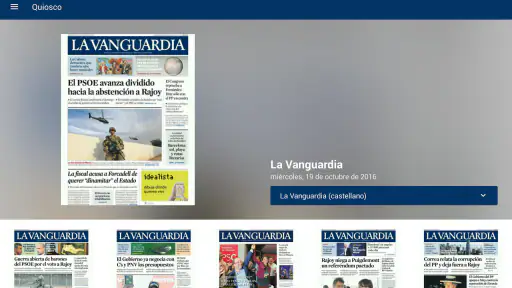 LA VANGUARDIA EDICIÓN IMPRESA screenshot