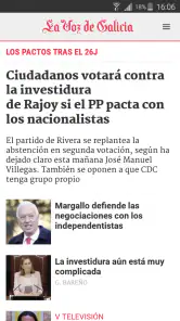 La Voz de Galicia screenshot