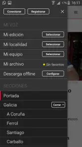 La Voz de Galicia screenshot