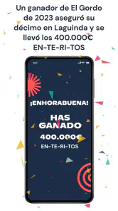 Laguinda, tu lotería online screenshot