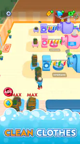 Laundry Rush - Juego inactivo screenshot