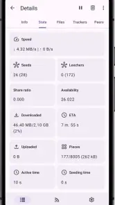LibreTorrent screenshot
