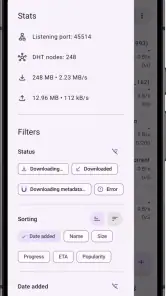 LibreTorrent screenshot