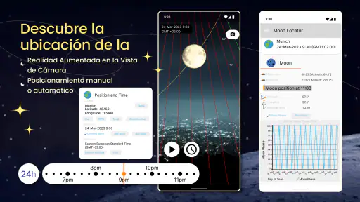 Localizador lunar e calendario screenshot