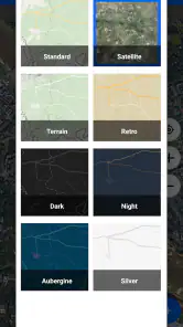 Mapa de coordenadas GPS screenshot