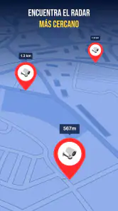 Mapa de radar, detector screenshot