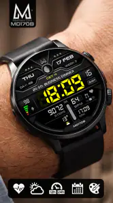 MD170B Digital watch face screenshot