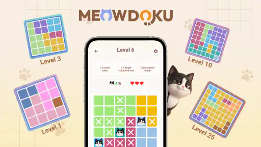 Meowdoku: Puzles lógicos screenshot