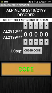 Mercedes AL2910 Radio Code screenshot