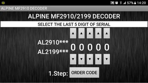 Mercedes AL2910 Radio Code screenshot
