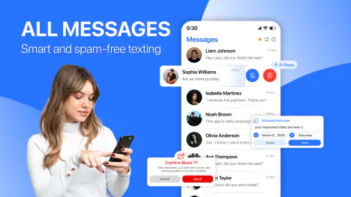 Messages - SMS, Text, Launcher screenshot