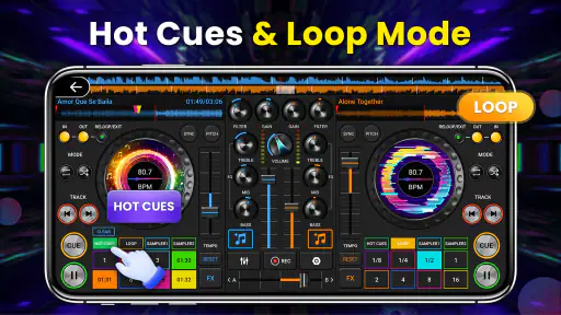 Mezclador de música para DJ 3D screenshot