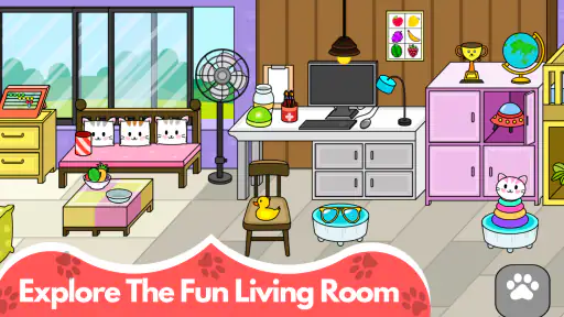 Mi pueblo gatuno - juega gatos screenshot