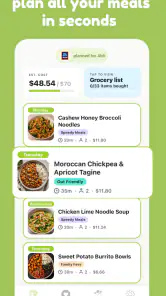 mise - meal planner screenshot