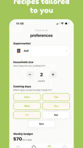 mise - meal planner screenshot