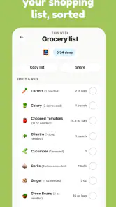 mise - meal planner screenshot
