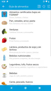 Monash University FODMAP diet screenshot