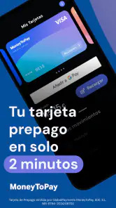 MoneyToPay · Tarjeta Prepago screenshot