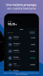 MoneyToPay · Tarjeta Prepago screenshot