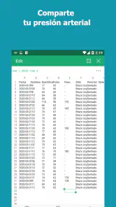 Monitor de presión arterial screenshot