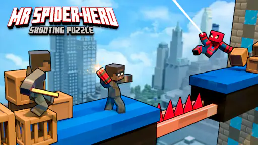 Mr Spider Hero Shooting Puzzle screenshot
