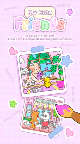 My Cute Friends Libro Colorear screenshot
