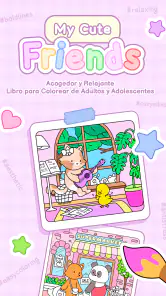 My Cute Friends Libro Colorear screenshot