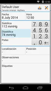 MyDiary – Presión arterial screenshot