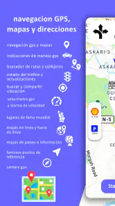 Navegación GPS, mapas y ruta screenshot