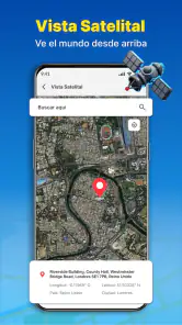 Navegación GPS y mapa de ruta screenshot