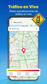 Navegación GPS y mapa de ruta screenshot