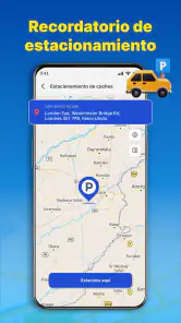 Navegación GPS y mapa de ruta screenshot