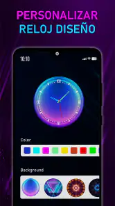 Neon Digital Clock Smart Watch screenshot