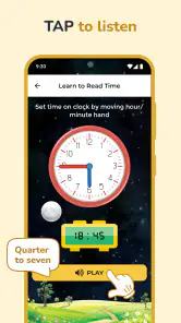 Niños: Aprendizaje del Reloj screenshot