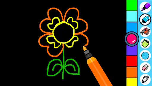 Niños colorear: dibujos juegos screenshot