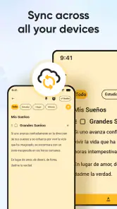 Notas: Bloc de notas, Notebook screenshot