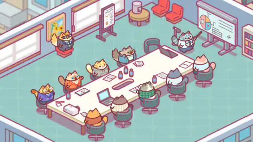 Office Cat: Juego de magnate screenshot