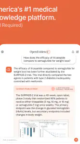 OpenEvidence screenshot
