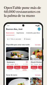 OpenTable screenshot
