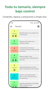 OpositApp screenshot