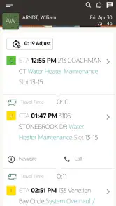 Oracle Field Service screenshot