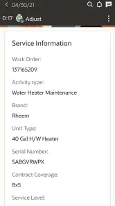 Oracle Field Service screenshot