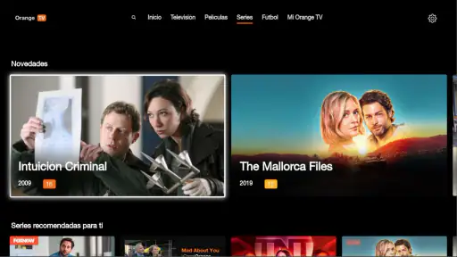 Orange TV para Android TV screenshot