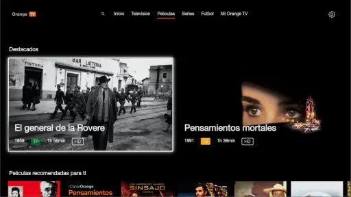 Orange TV para Android TV screenshot