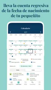 Ovia Calendario de embarazo screenshot