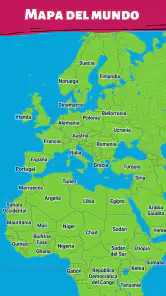 Países - Mapa mundial screenshot